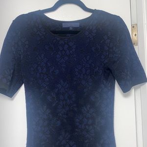 Rachel by Rachel Roy navy and black knit floral dress in medium